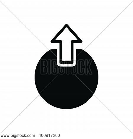 Black Solid Icon For External Arrow Outer Exterior Outsider Security Share Hyperlink Adjustable Lead