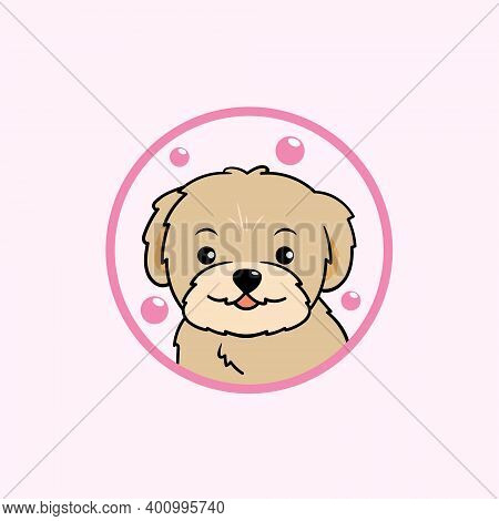 A Logo With A Warm Smiling Puppy.