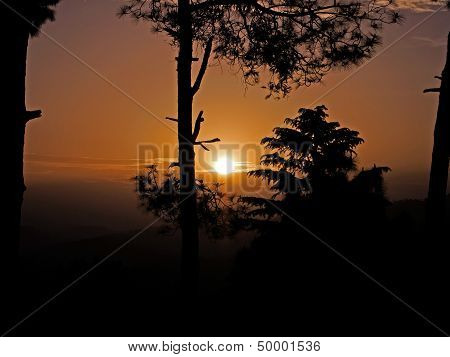 Sunrise in hills