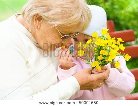 Grandmother With Granddaughter