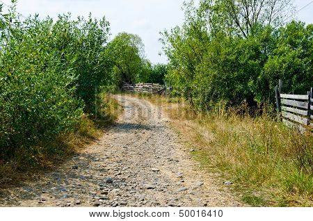 Country path.