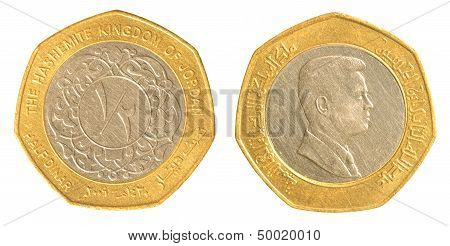 Half Jordanian Dinar Coin