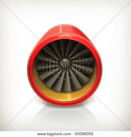 Turbine vector icon