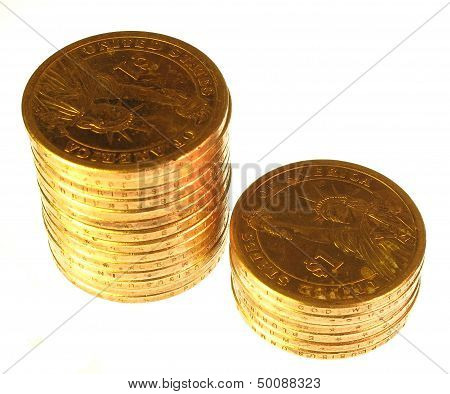 One dollar coins