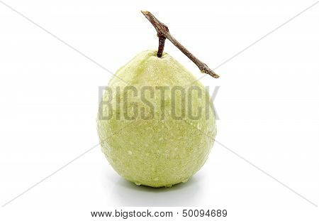Guava (tropical Fruit) On White Background