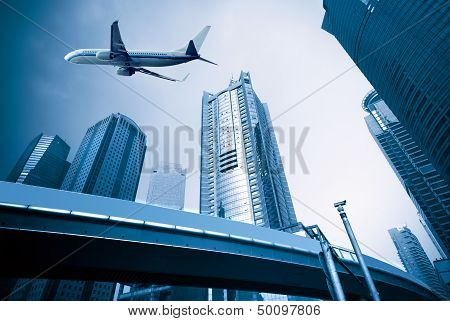 Aircraft On The Shanghai Sky