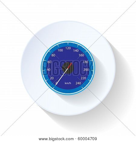 Speedometr flat icon