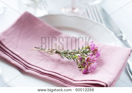 Festive Wedding Table Setting