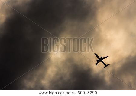Airplane silhouette