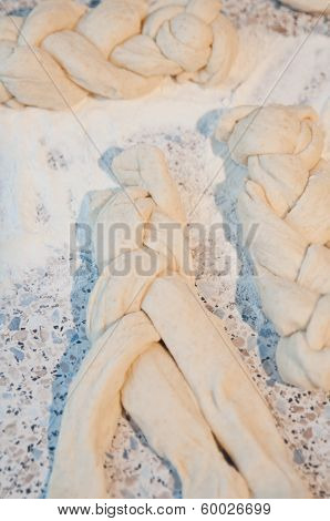Kneading the Dough for Bread Brioches