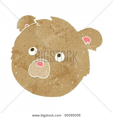 cartoon teddy bear face