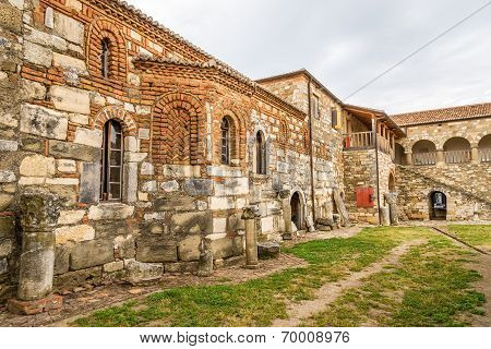Courtyard Of Monastery In Saint Mary In Apollonia.
