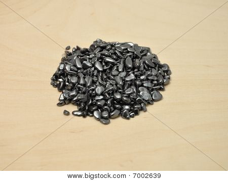Immagine dettagliata e colorata del minerale di ematite