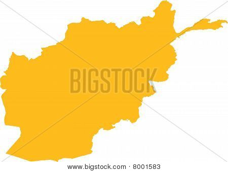 Afghanistan kort