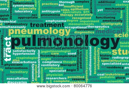 Pulmonology or Pulmonologist Medical Field Specialty As Art