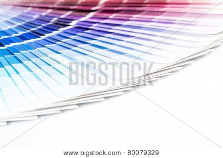 Open Pantone Sample Colors Catalogue.