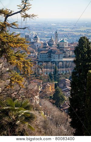Aerial view of Bergamo