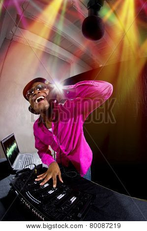 DJ Playing Electronic Music