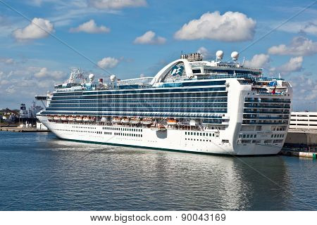 Cruise Ship In The Harbor