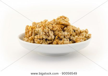 Pile of Granola isolated on white background