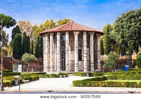 Hercules temple in Roma, Italy.