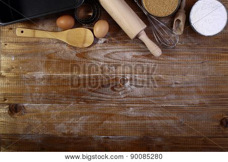 Ingredients And Appliances For Baking