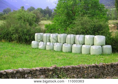 穀物俵ラウンド緑色のプラスチック製のラップ カバー
