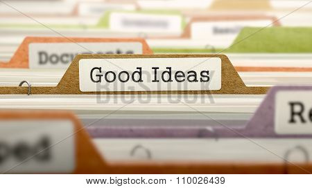 Good Ideas - Folder Name in Directory.
