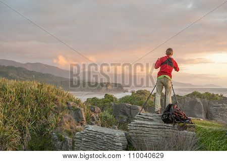 Pancake rocks, South Island, New Zealand