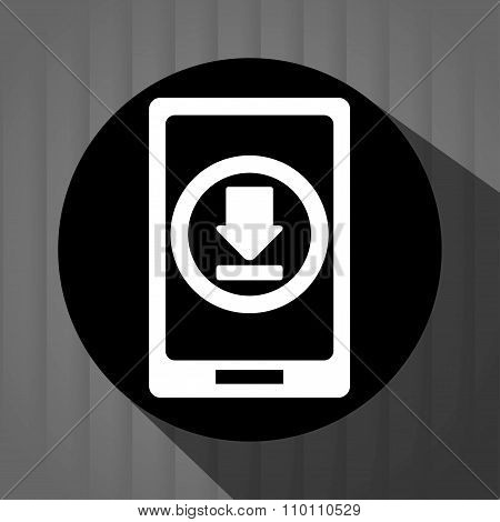 Interner download round icon
