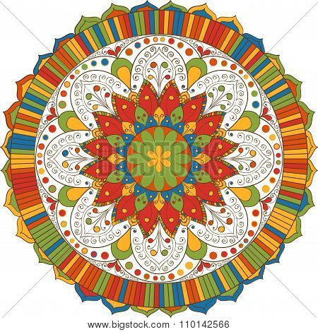 Mandala. Indian Pattern.