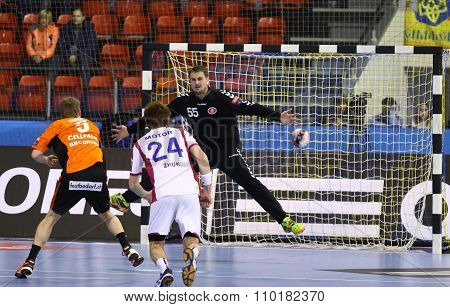 Handball Game Motor Zaporozhye Vs Kadetten Schaffhausen