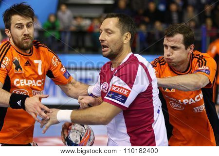 Handball Game Motor Zaporozhye Vs Kadetten Schaffhausen