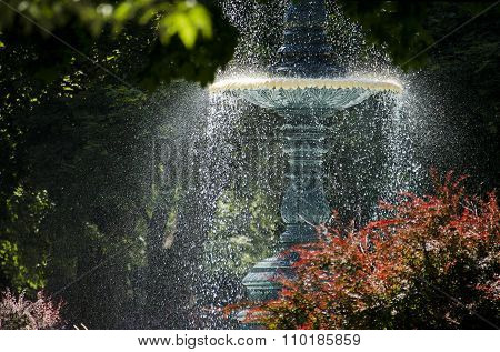Water Fountain in Sunlight