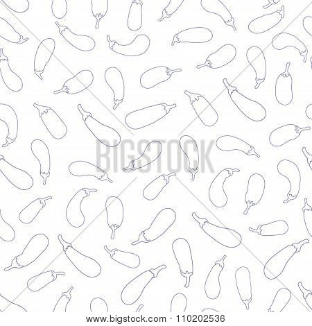 eggplant seamless pattern.
