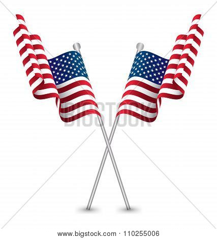 The Usa Waving Flag