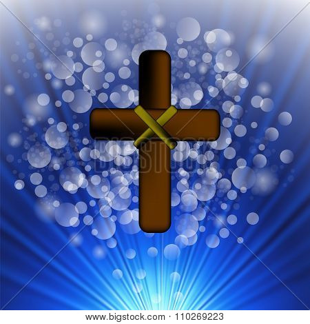 Simple Brown Wooden Cross