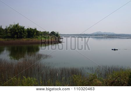 Beautiful View On The Lake Of  Thap Salao