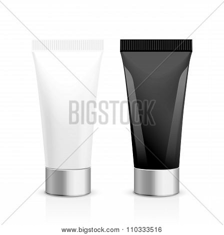 Realistic vector packaging template