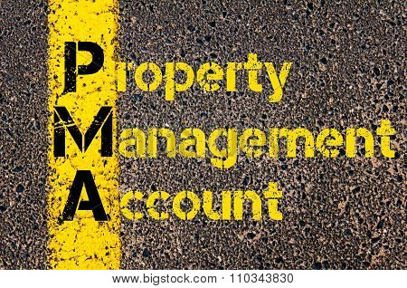 Accounting Business Acronym Pma Property Management Account