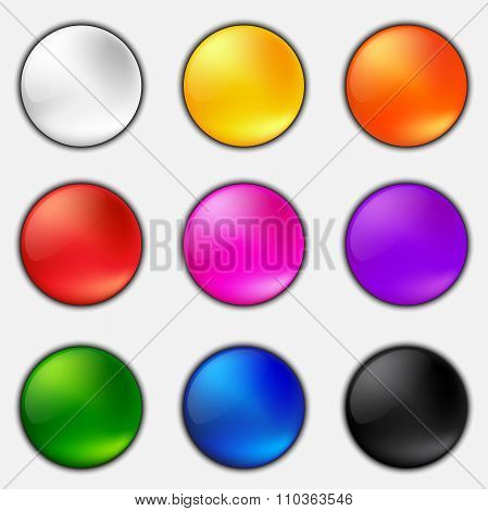 Colorful Plastic Button Set