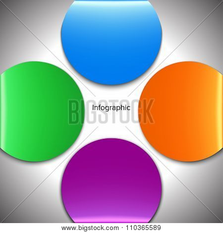 Four Circle Infographic