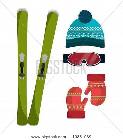 Winter fashion clothes and accesories