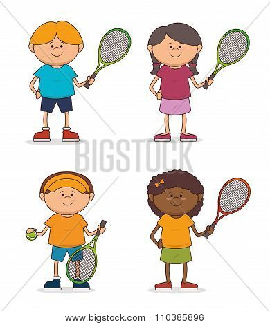 Tennis sport game