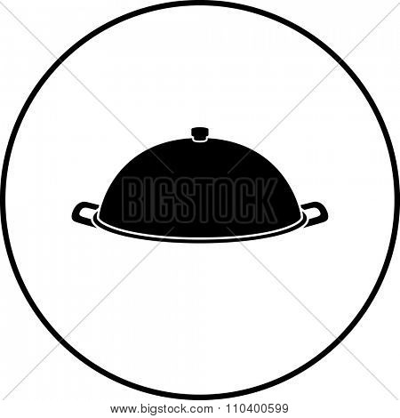 serving tray with lid symbol