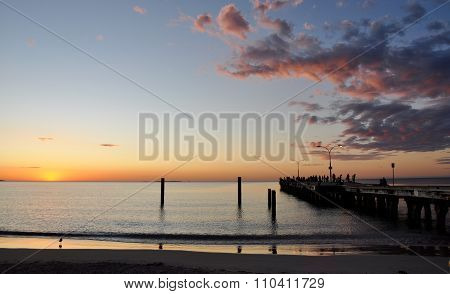 Jetty Perspective: Indian Ocean Sunset