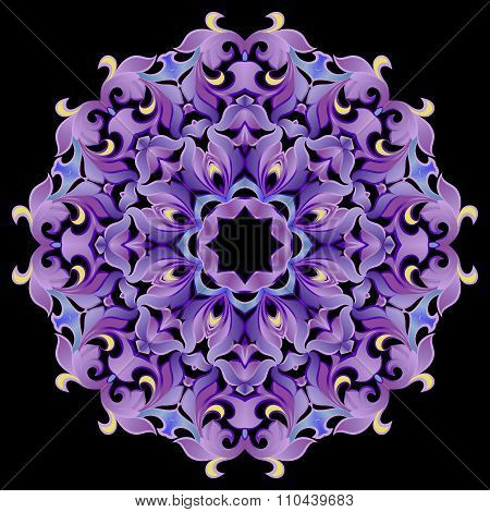 Pattern, Ornament In Violet Tones