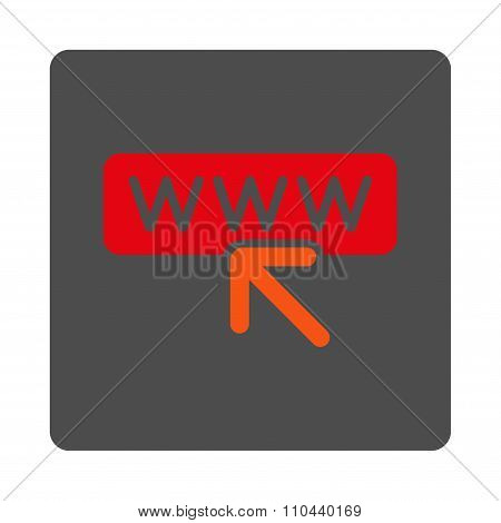Select Website Rounded Square Button