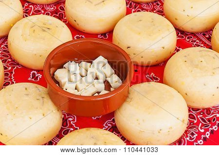 Fresh cheese ready to taste