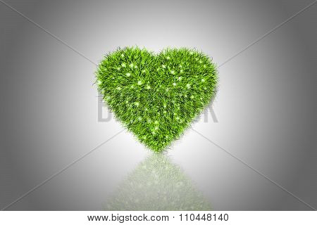 Fluffy Green Heart